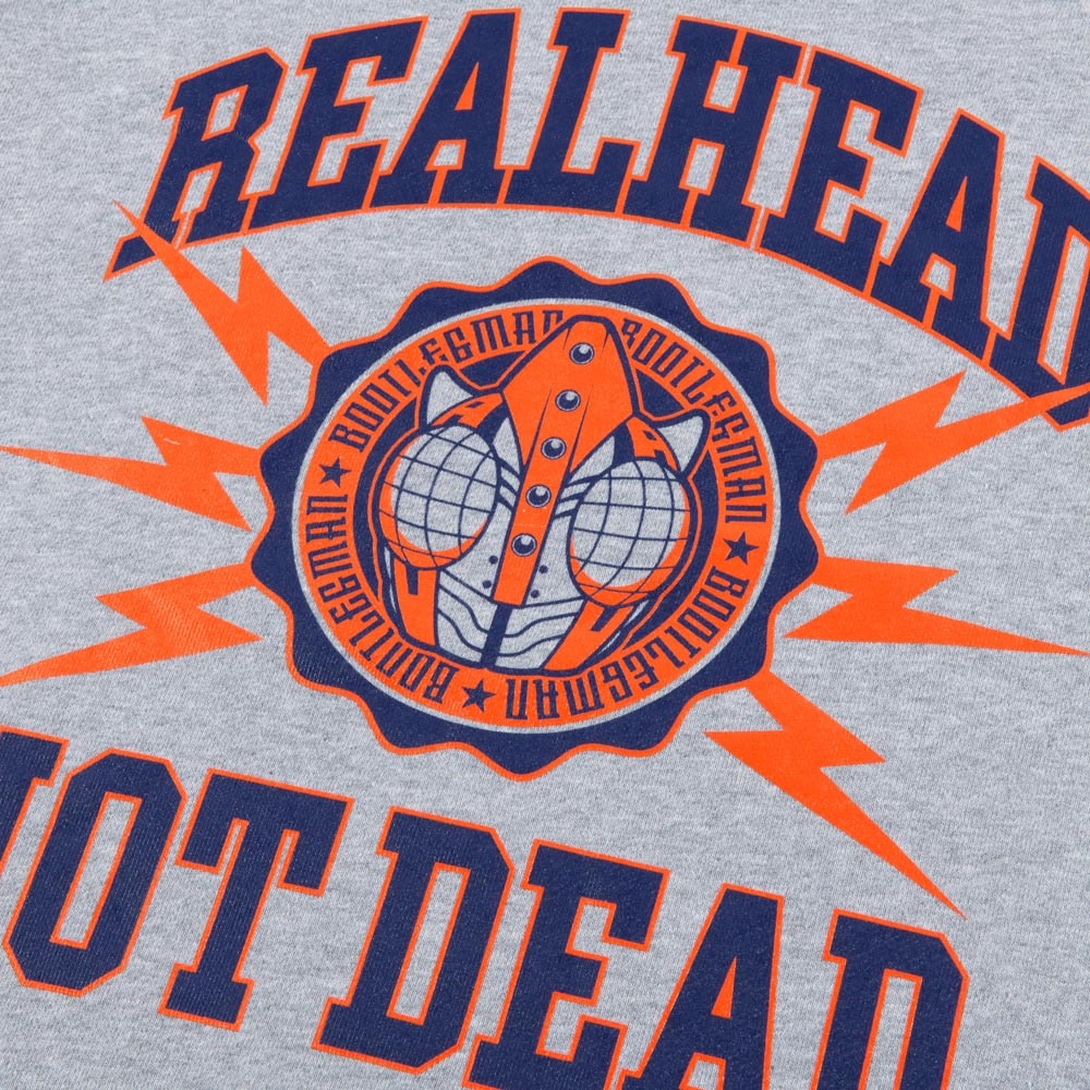 リアルヘッド/ブートレグマン クルーネックスウェット/アッシュグレイ