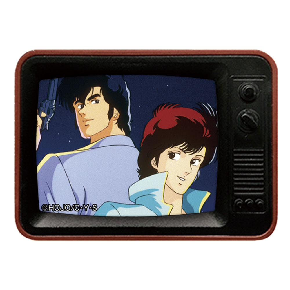 シティーハンター/オープニング前期TV型バッジ(アニメ版シティー