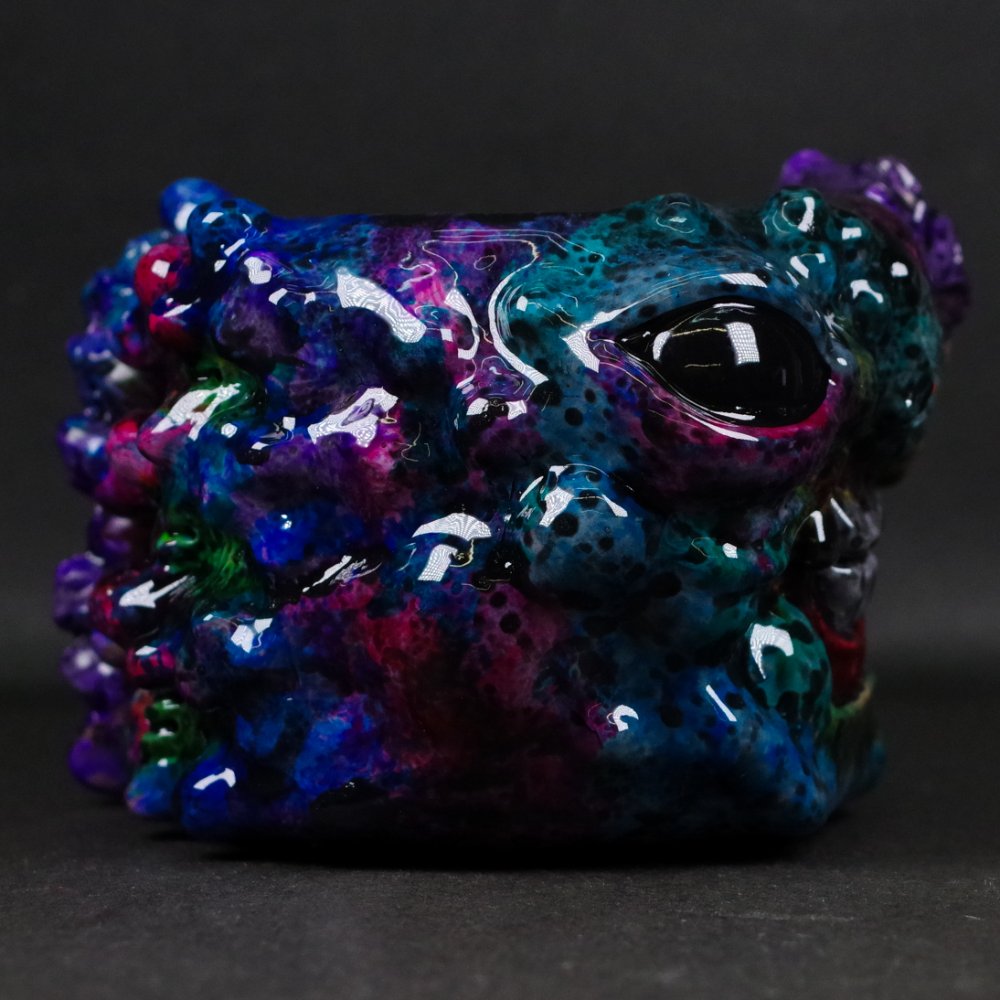 狂鉢　紫系　MAD 植物鉢/ワンオフ/JAY222TOY/Mad Pots（M）D｜墓場の画廊ONLINE STORE