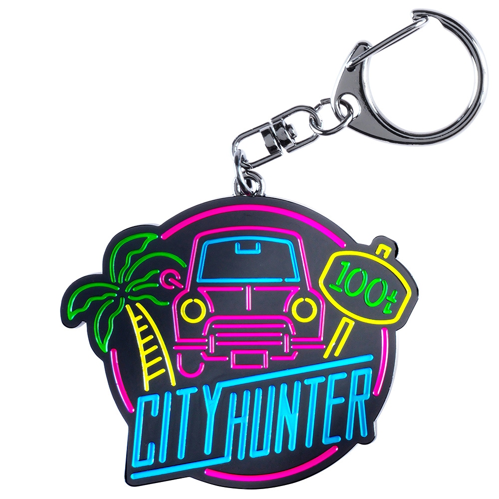 シティーハンター/ネオン メタルキーホルダー｜墓場の画廊ONLINE STORE