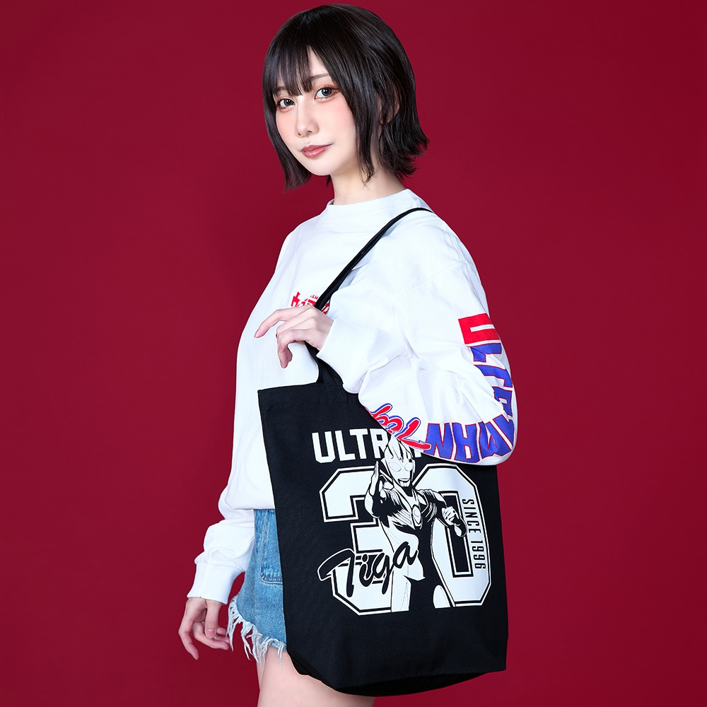 ウルトラマンティガ/30th トートバッグ/ブラック｜墓場の画廊ONLINE STORE