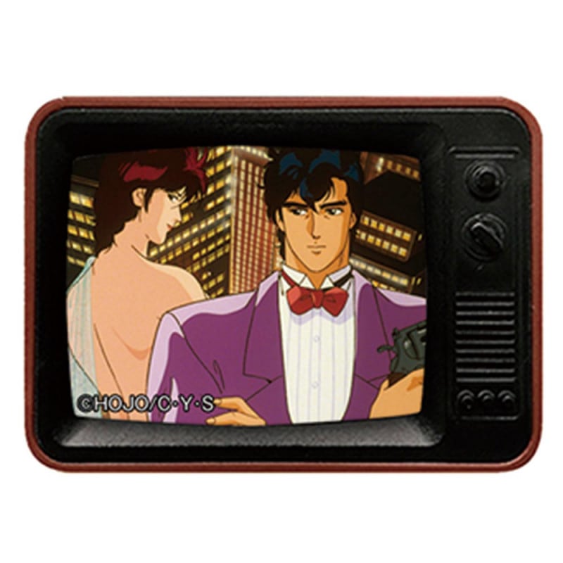 シティーハンター オープニングtv型バッジ アニメ版シティーハンター 91 冴羽獠 槇村 香 City Hunter 墓場の画廊online Store