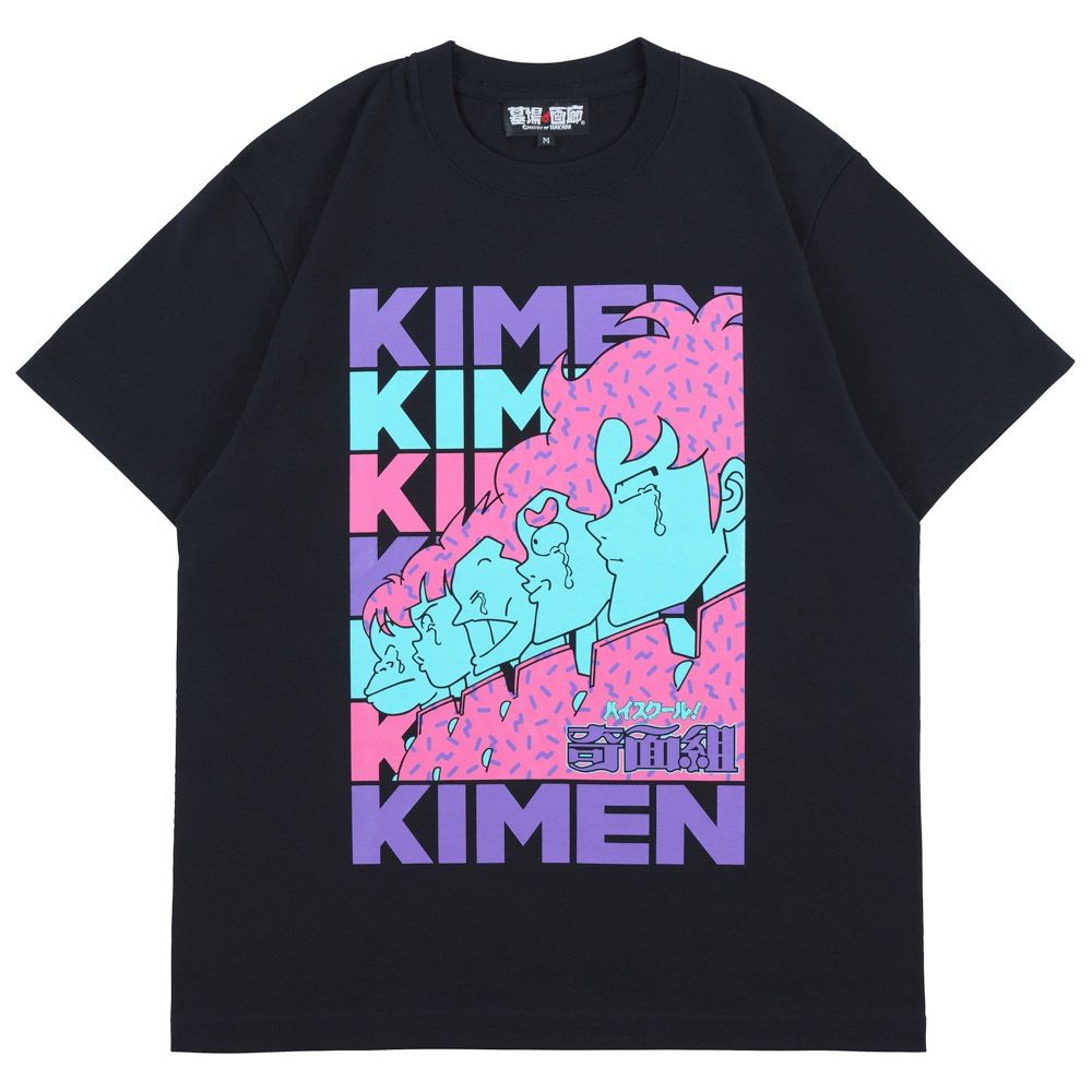ハイスクール！奇面組/KIMEN Tシャツ/ブラック｜墓場の画廊ONLINE STORE