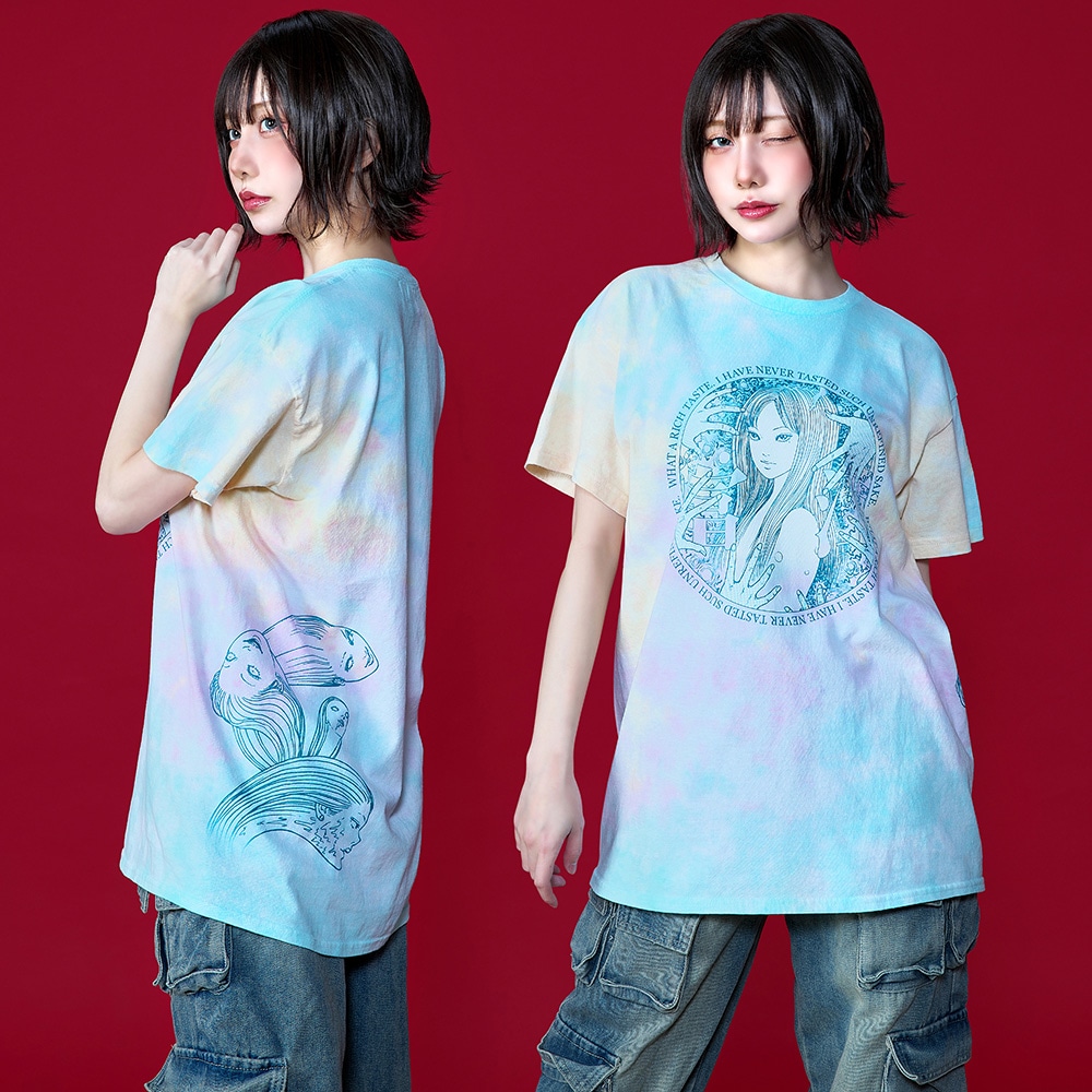 伊藤潤二 富江 もろみ Tシャツ タイダイ XLサイズ 1_000000018957.jpg?1742547258