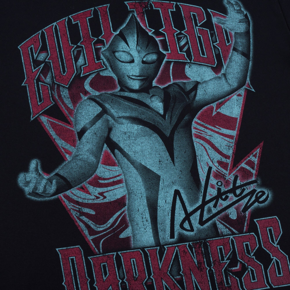 ウルトラマンティガ/イーヴィルティガ Tシャツ/ブラック｜墓場の画廊