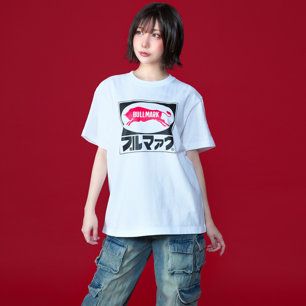 ブルマァク/ ロゴ Tシャツ/ホワイト｜墓場の画廊ONLINE STORE