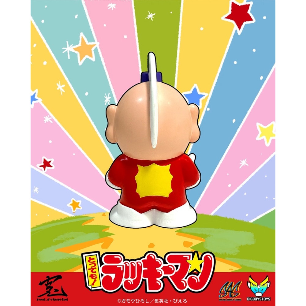 おしゃべり ラッキーマン ソフビ 人形（管理No.B13） 即決 送料無料 動作確認済み バンダイ とっても ラッキーマン