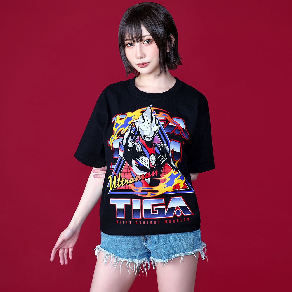 ウルトラマンティガ　円谷ストア　EXPO　フリーサイズ　ビックTシャツ　未開封 ウルトラマンティガ/Tシャツ/ブラック｜墓場の画廊ONLINE STORE
