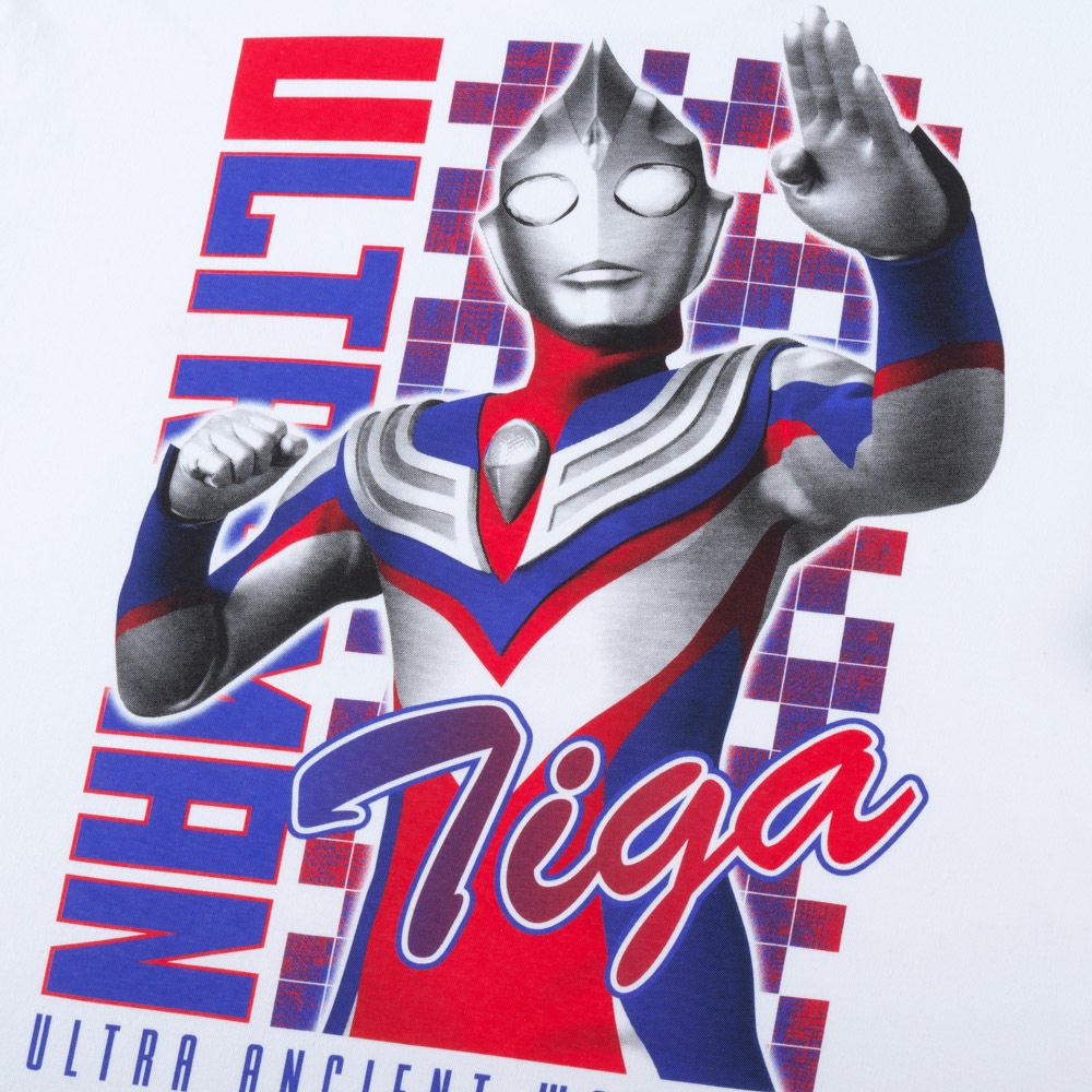 ウルトラマンティガ/ロングスリーブTシャツ/ホワイト｜墓場の画廊