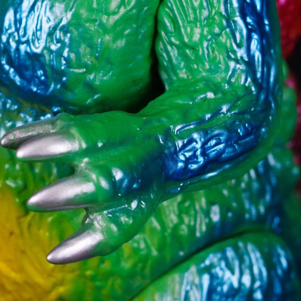 【ソフビ】【ブルマァク BULLMARK】 ゴジラ50 グリーン ソフビ】【ブルマァク】ゴジラ50（グリーン）/BULLMARK