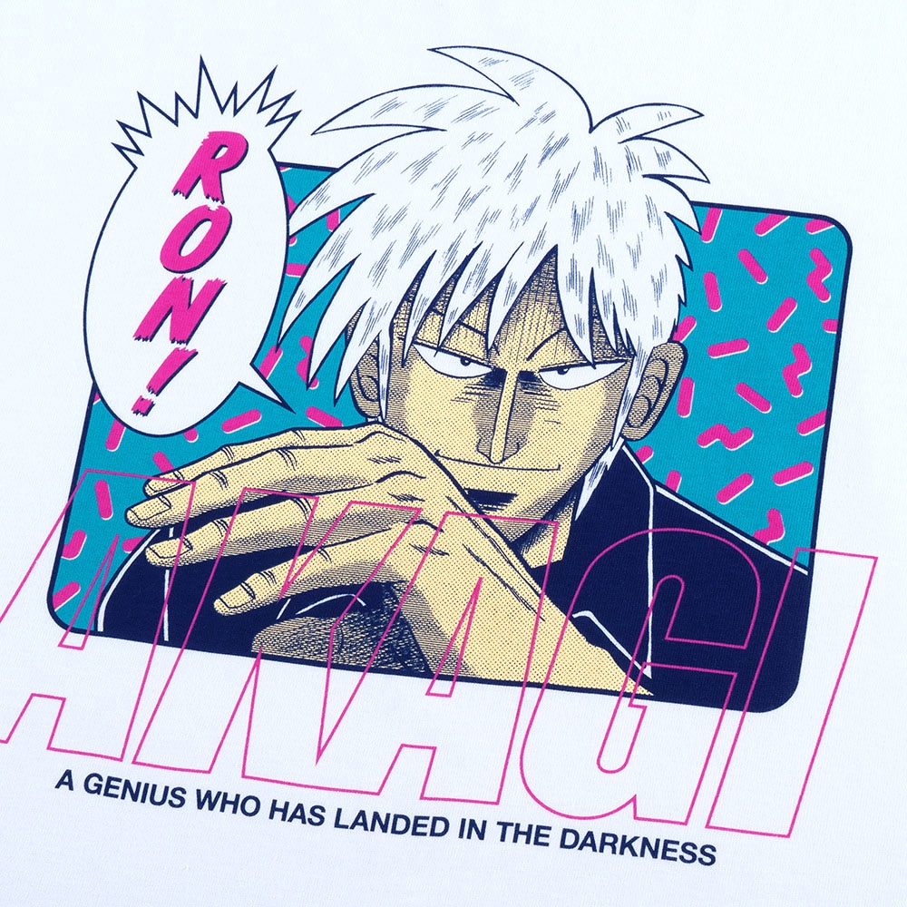 第一ネット アカギ/RON ロングスリーブTシャツ/ホワイト｜墓場の画廊ONLINE Tシャツ・アパレル