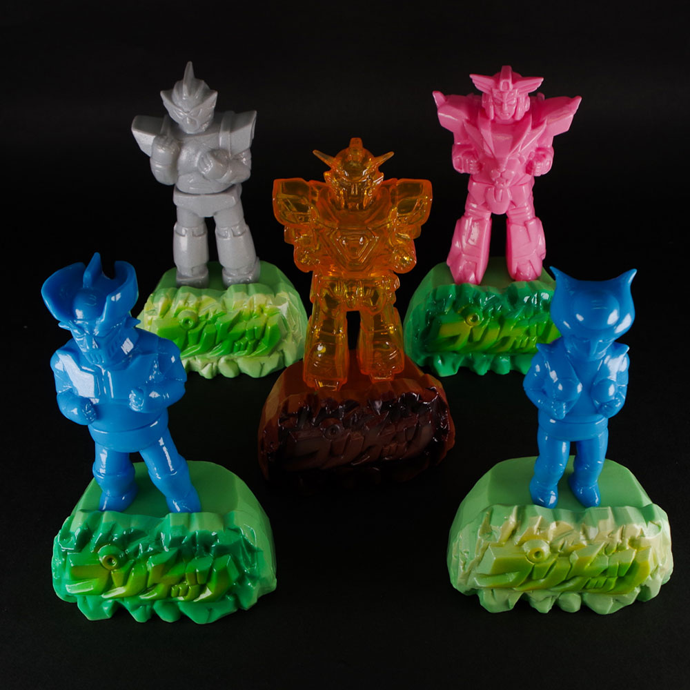 ソフビ/ビックワンクラフト/チャンピオン台座(プリケッツ専用台座 赤