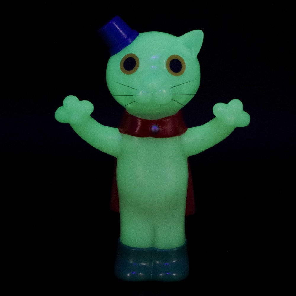 ソフビ/駄玩具堂/DAGANGUDO FINGER PUPPETSクツネコ(GID)｜墓場の画廊