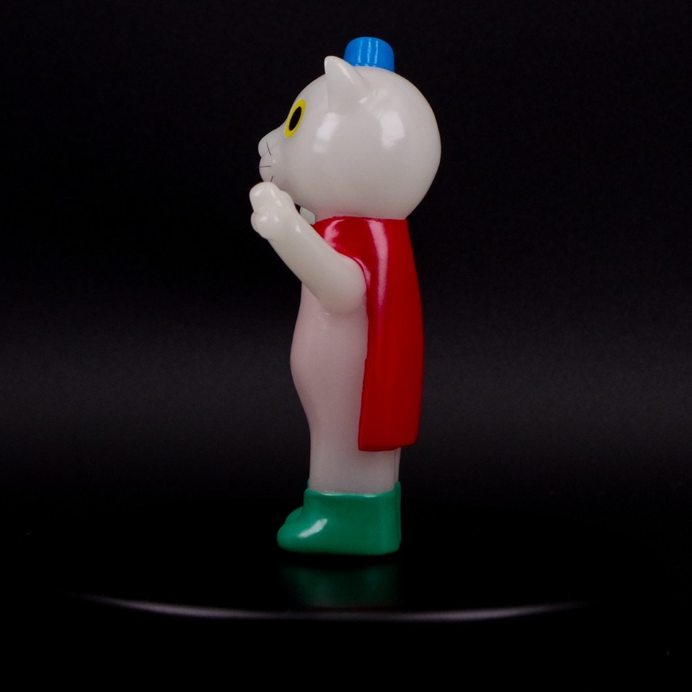 ソフビ/駄玩具堂/DAGANGUDO FINGER PUPPETSクツネコ(GID)｜墓場の画廊