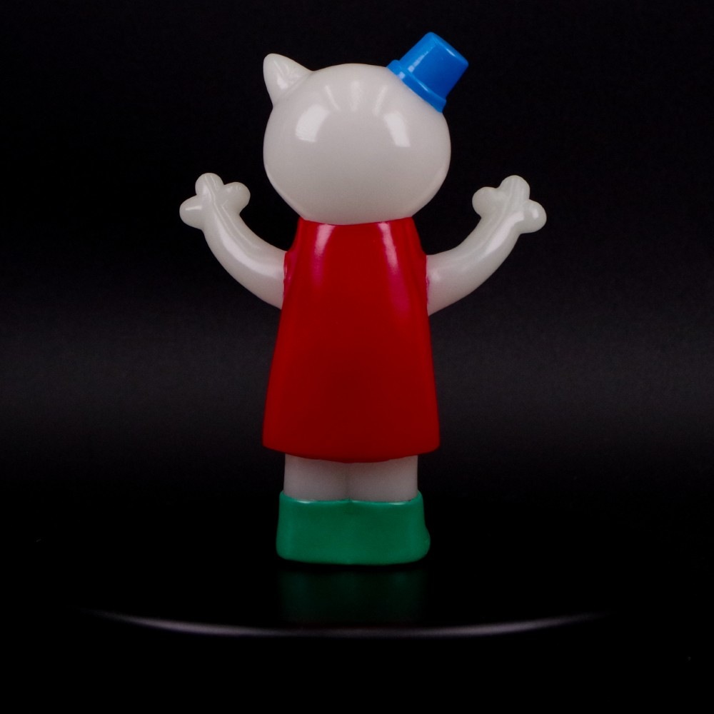 ソフビ/駄玩具堂/DAGANGUDO FINGER PUPPETSクツネコ(GID)｜墓場の画廊