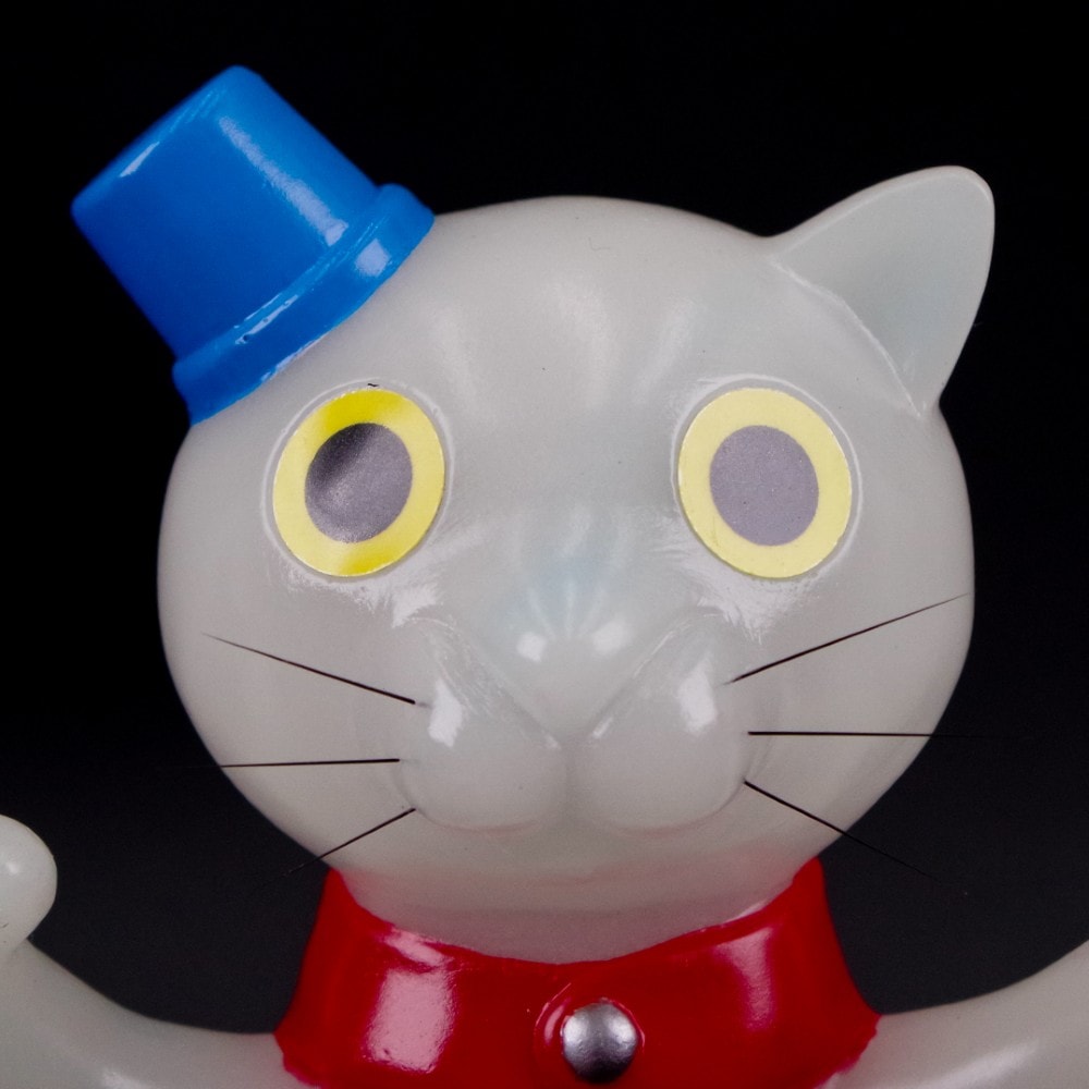 ソフビ/駄玩具堂/DAGANGUDO FINGER PUPPETSクツネコ(GID)｜墓場の画廊