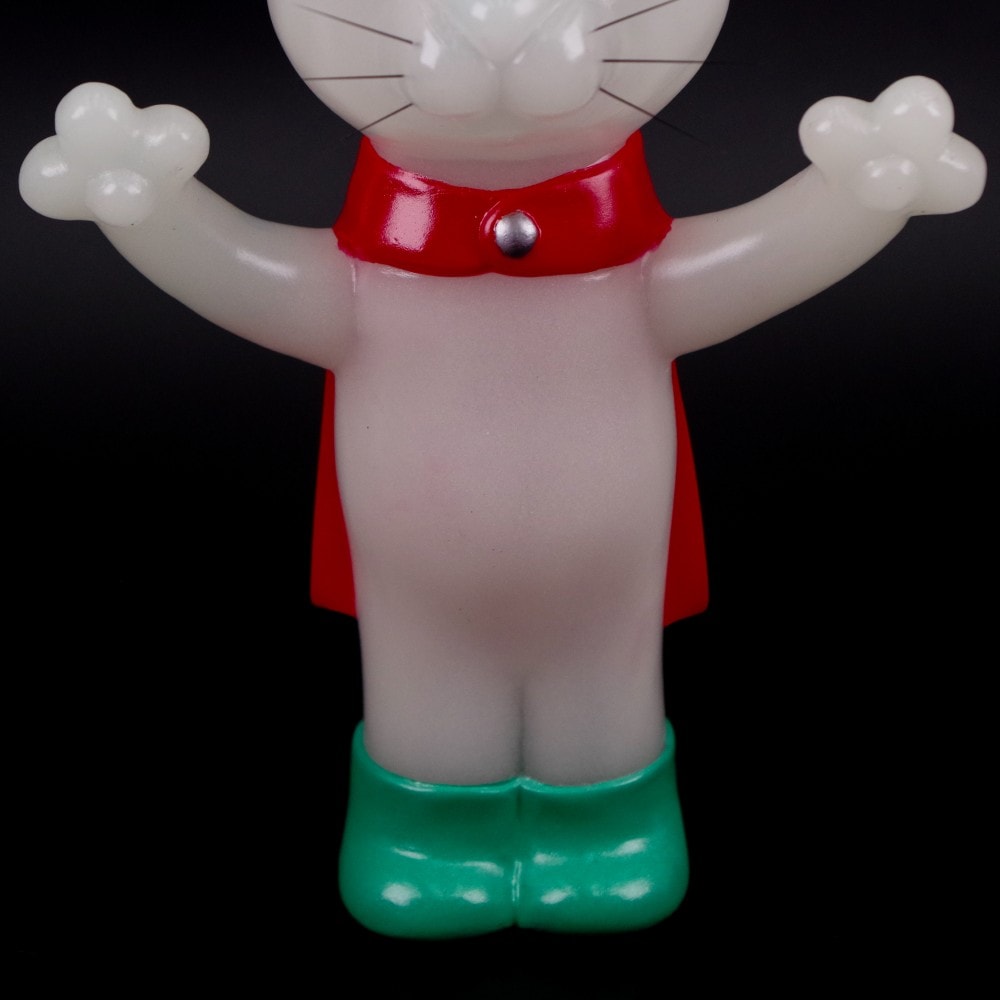 ソフビ/駄玩具堂/DAGANGUDO FINGER PUPPETSクツネコ(GID)｜墓場の画廊