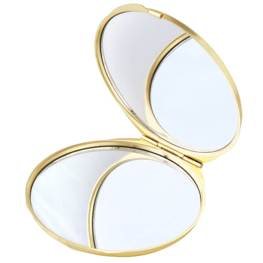 金運を呼ぶ⭐︎クラシック金色楕円形ミラー 伊藤潤二/うずまき コンパクトミラー｜墓場の画廊ONLINE STORE