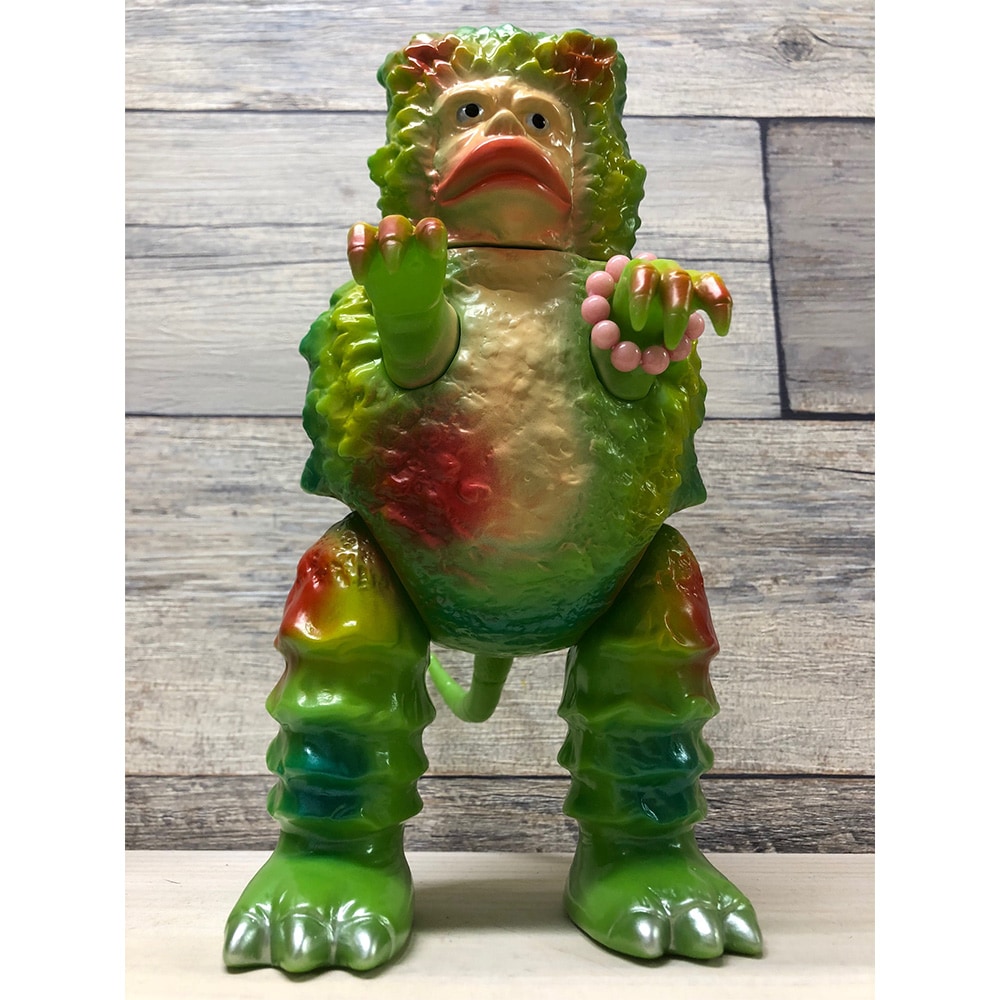 ブルマァク ガラモン グリーン ソフビ BULLMARK 隕石怪獣 ソフビ】【ブルマァク】ラッキーガラモン（リング付き）/BULLMARK