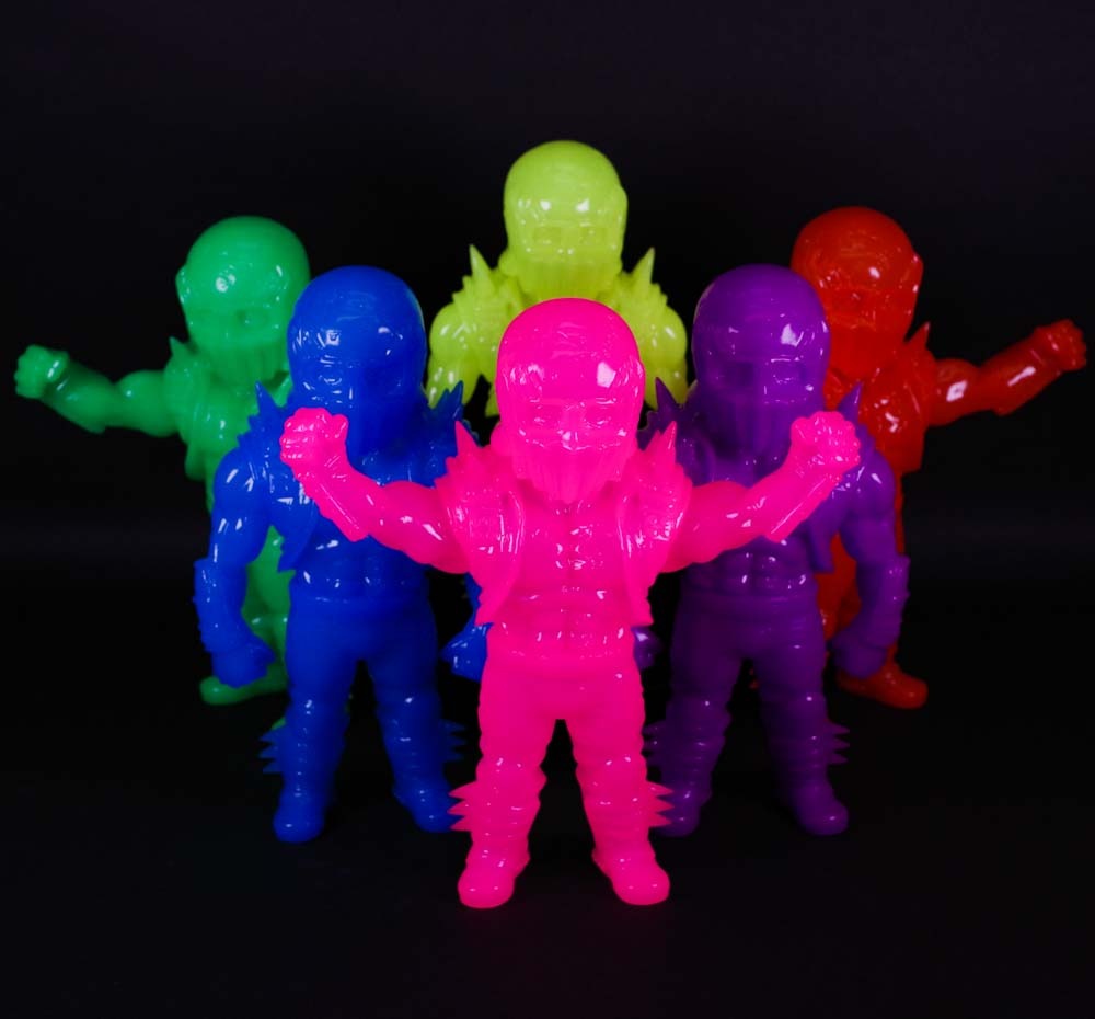 ソフビ/レッドシャーク RED SHARK/北斗の拳/ジャギ/蛍光ピンク｜墓場の