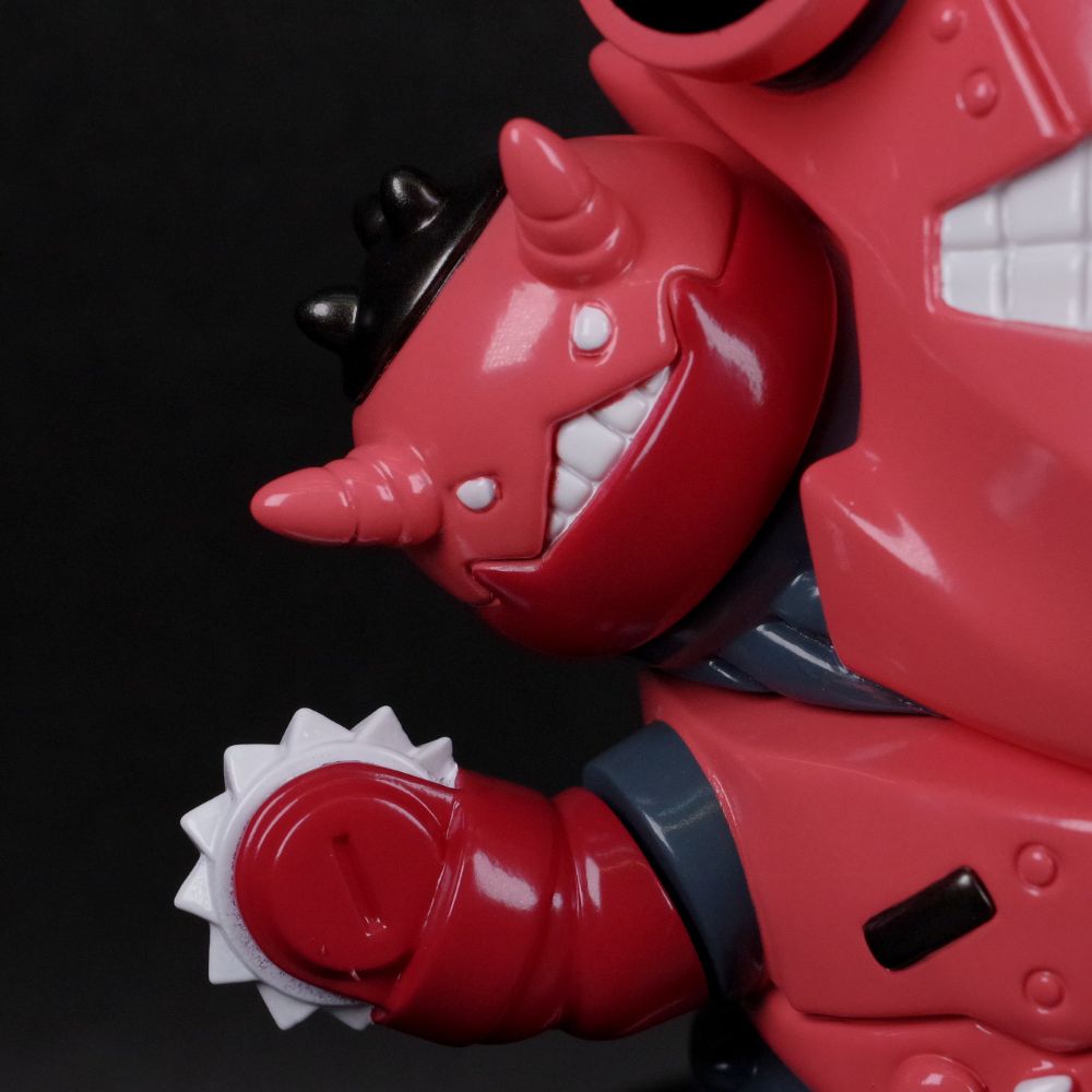 墓場の画廊　ソフビ　メカ三頭大怪獣/サーモンピンク ソフビ/TEK/メカ3頭大怪獣/サーモンピンク｜墓場の画廊ONLINE STORE