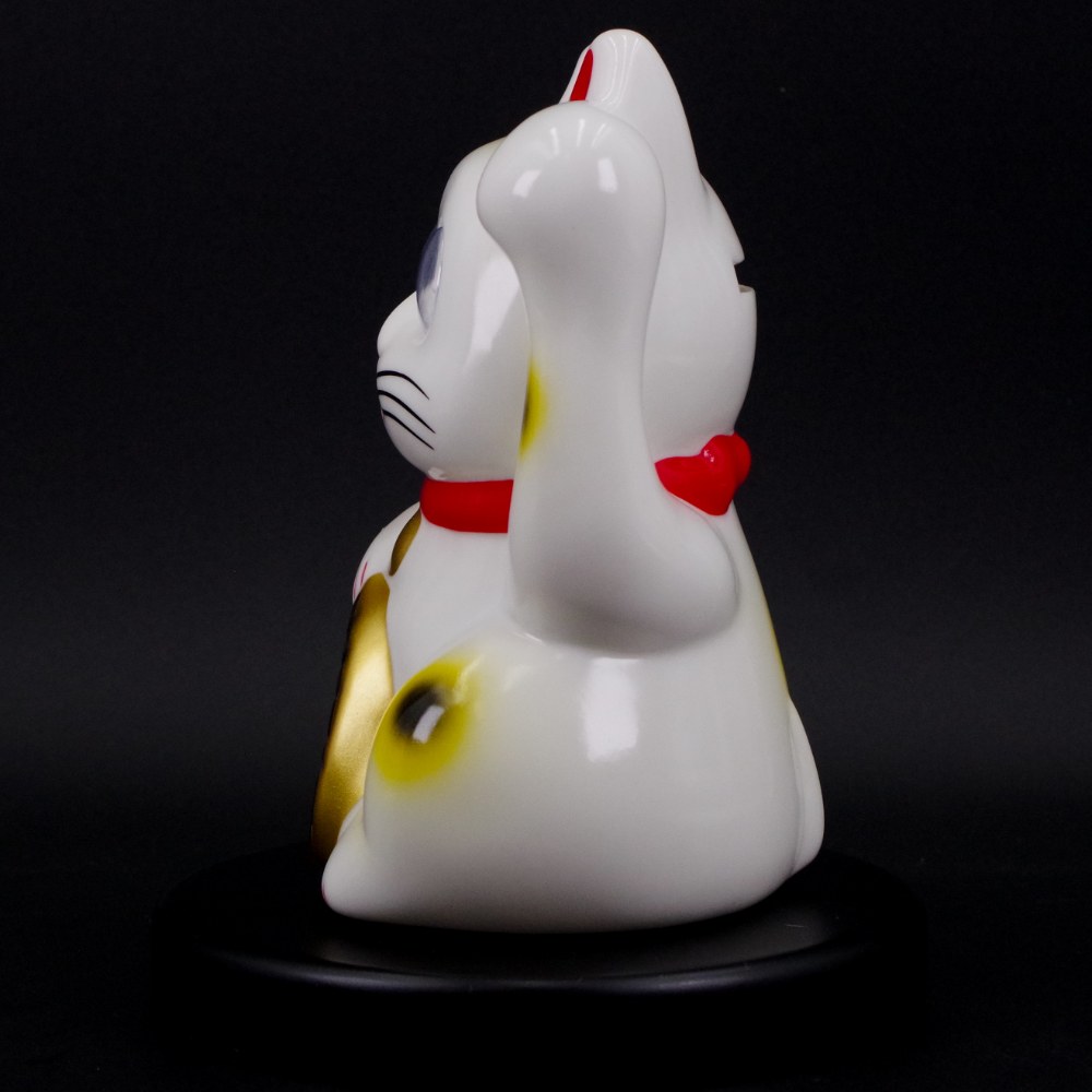 ソフビ/LeeeeeeToy/白招き猫XXL｜墓場の画廊ONLINE STORE