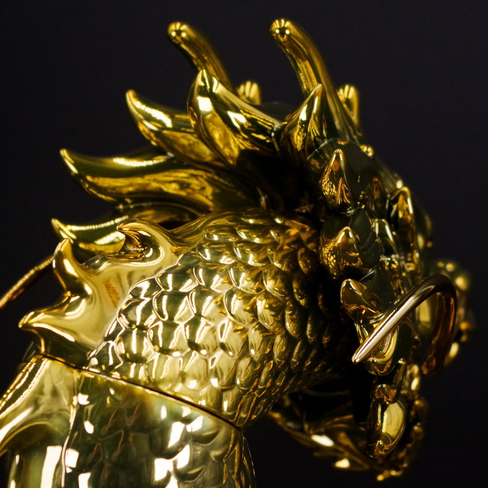 ソフビ/BigBoysToys/God Canglong 蒼龍/Chrome Gold version｜墓場の