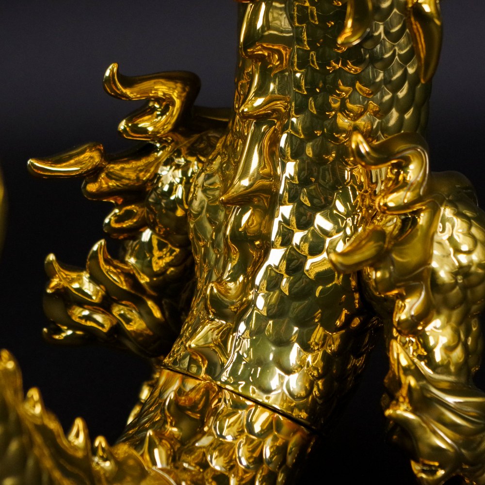 ソフビ/BigBoysToys/God Canglong 蒼龍/Chrome Gold version｜墓場の