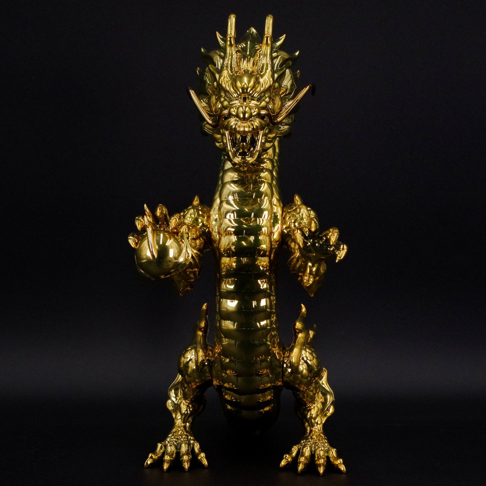ソフビ/BigBoysToys/God Canglong 蒼龍/Chrome Gold version｜墓場の