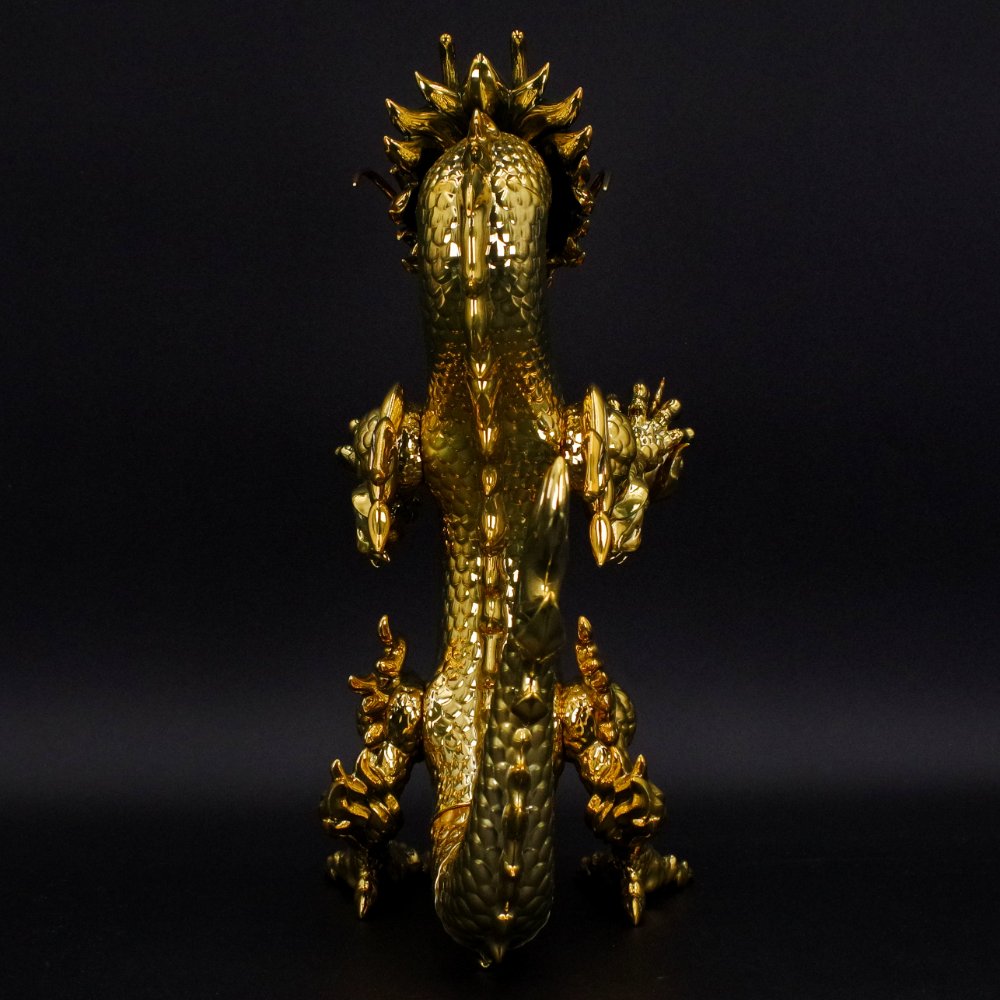 ソフビ/BigBoysToys/God Canglong 蒼龍/Chrome Gold version｜墓場の