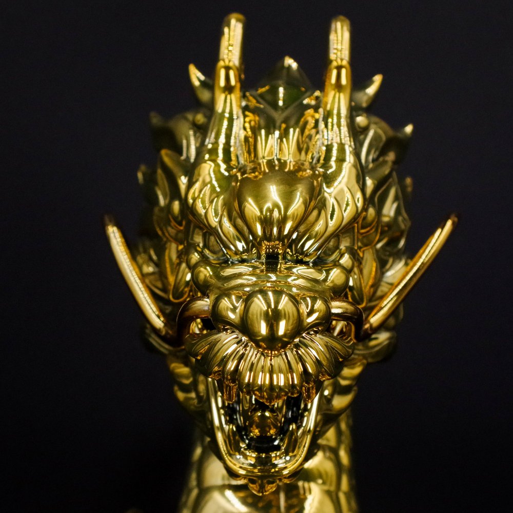 ソフビ/BigBoysToys/God Canglong 蒼龍/Chrome Gold version｜墓場の