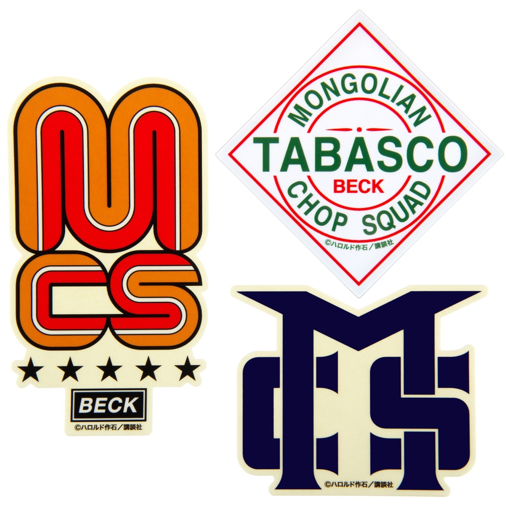 BECK/耐水ステッカー3枚セット｜墓場の画廊ONLINE STORE