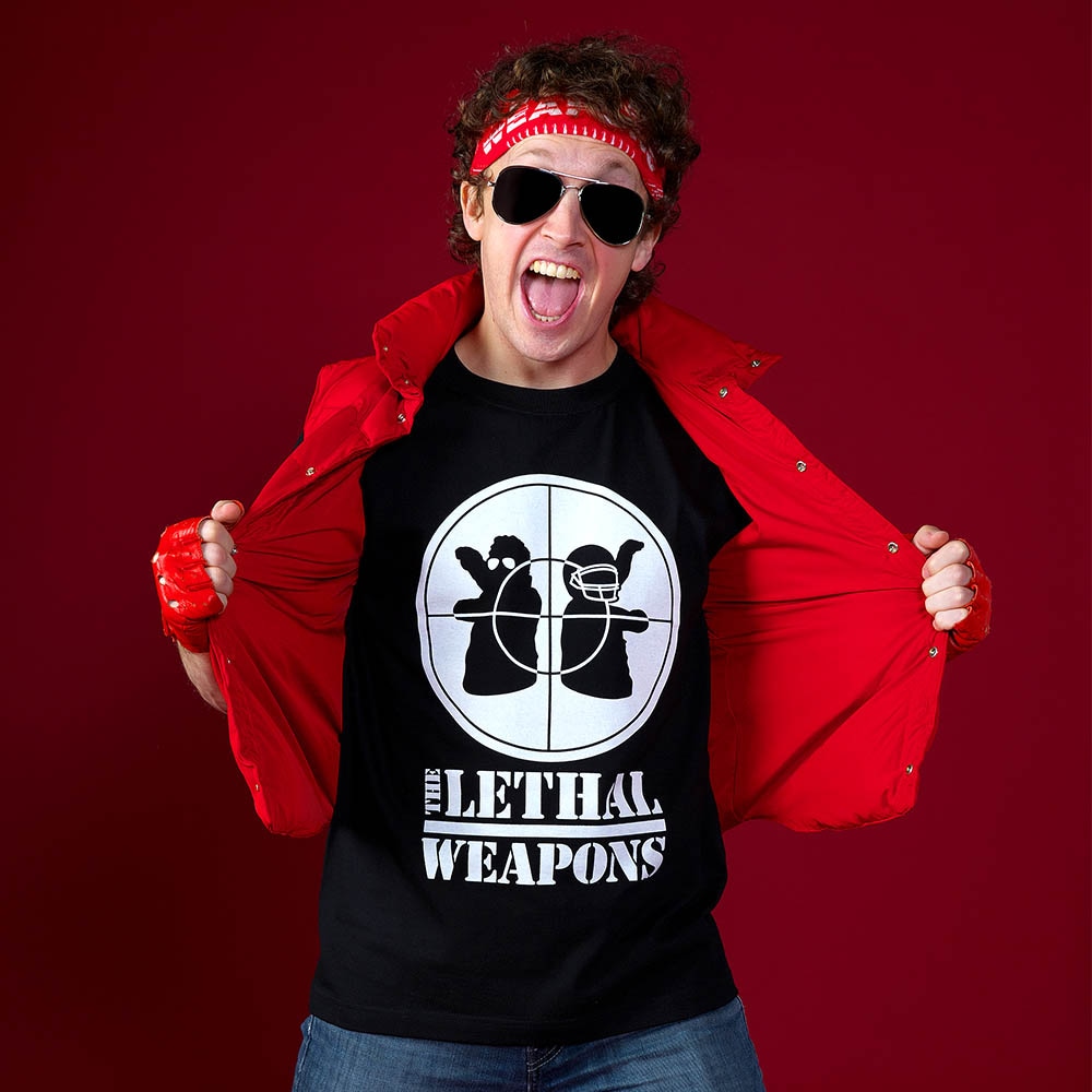 【新品】ザ・リーサルウェポンズ★黒Tシャツ　サイズM ザ・リーサルウェポンズ/ターゲットTシャツ/カラー：黒｜墓場の