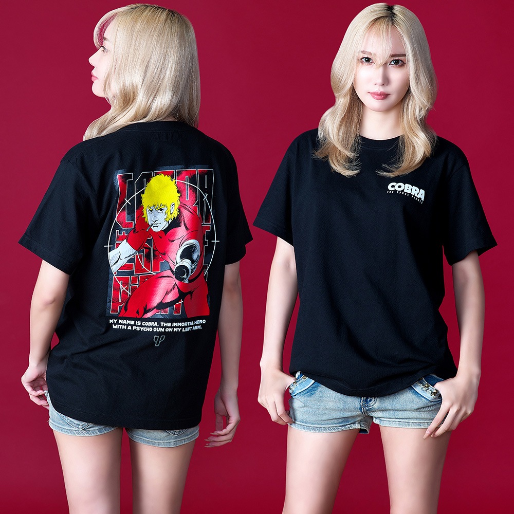 コブラ/宇宙海賊 Tシャツ/ブラック｜墓場の画廊ONLINE STORE
