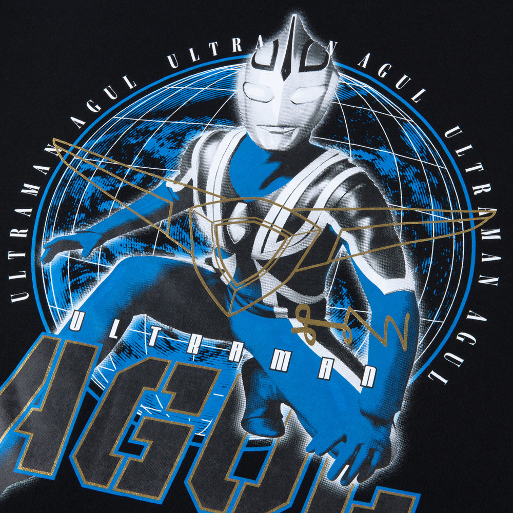 ウルトラマンガイア/ウルトラマンアグル Tシャツ/ブラック｜墓場