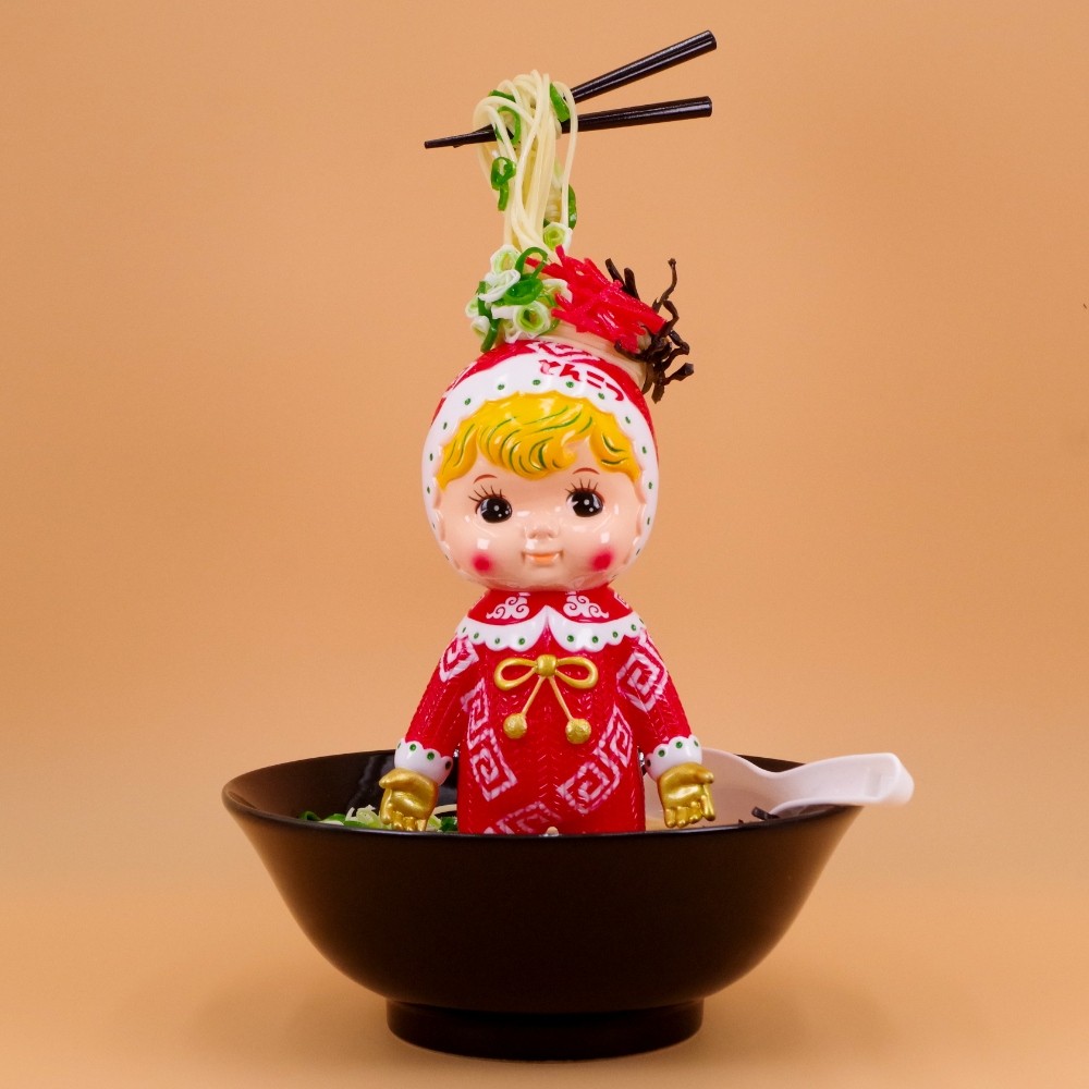 ルソイルたーちゃんさん専用 ソフビ/KODAMA TOY × 食品サンプル工房アップルキャンディー/ちゅる