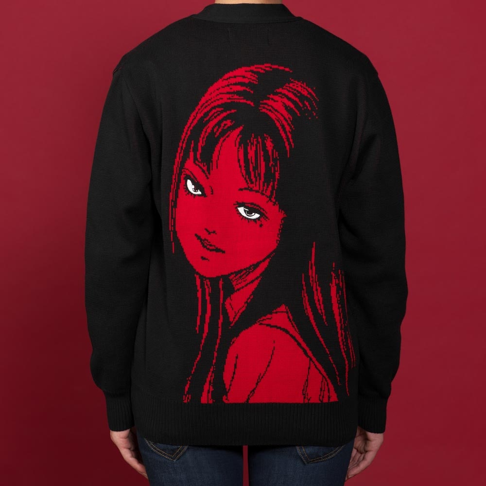 伊藤潤二/富江 ニットカーディガン/ブラック｜墓場の画廊ONLINE STORE