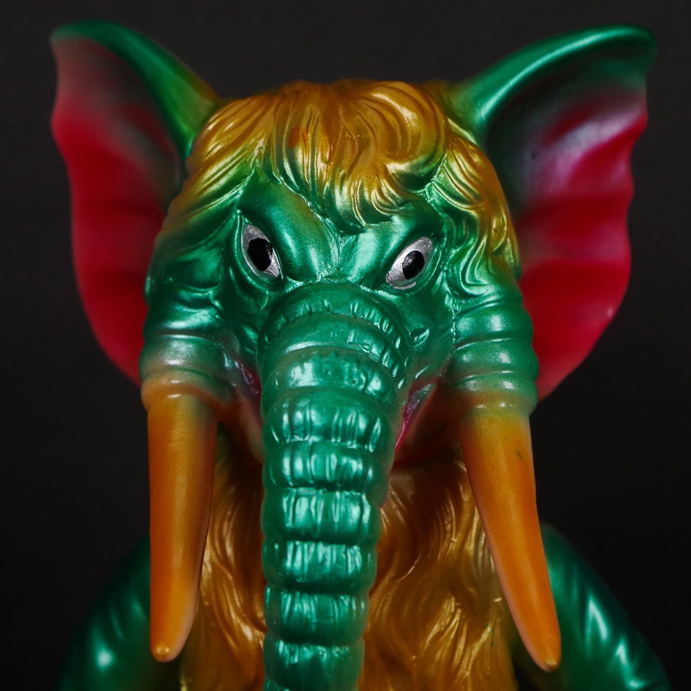 ソフビ】【ブルマァク】タイガン（メタリックグリーン