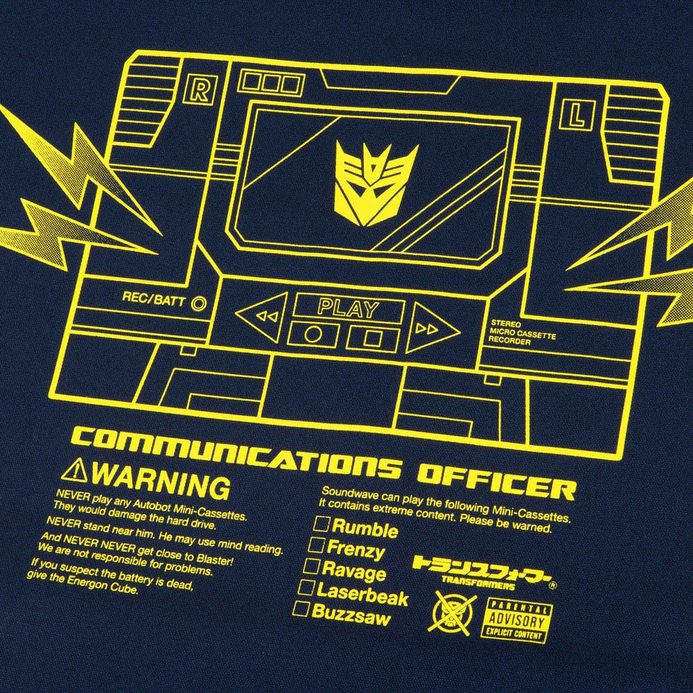 トランスフォーマー/サウンドウェーブトートバッグ/ネイビー｜墓場の