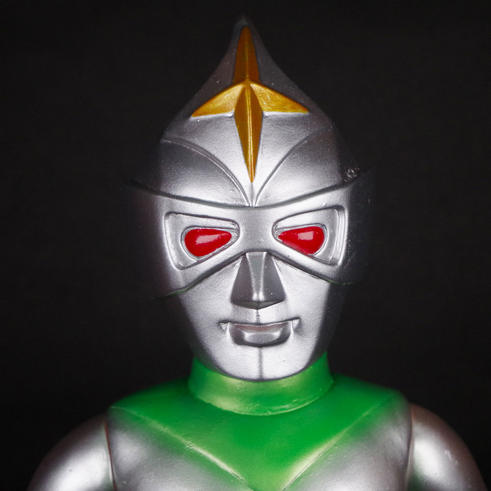 ソフビ】【ブルマァク】新造形32マスク取れミラーマン（シルバー