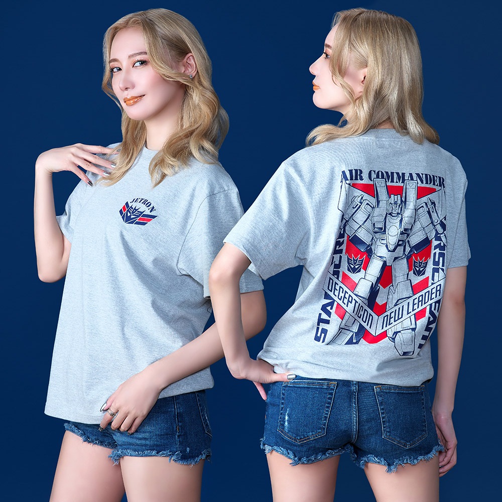 トランスフォーマー/スタースクリームTシャツ/ミックスグレー｜墓場の 