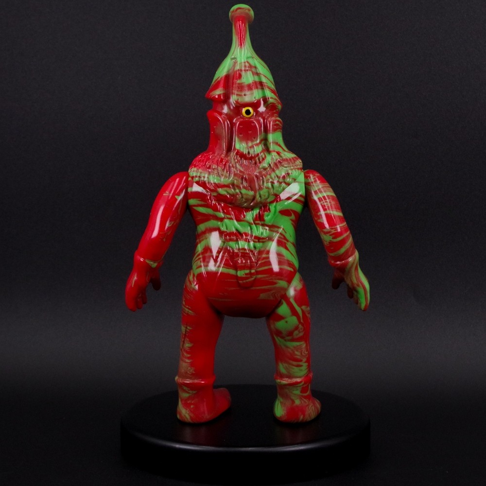ケムール人 (古谷敏直筆サイン入りヘッダー付き)トキシック×キャンディVer. ソフビ/シンビンプロモーション/ウルトラQ/ケムール人 マーブル