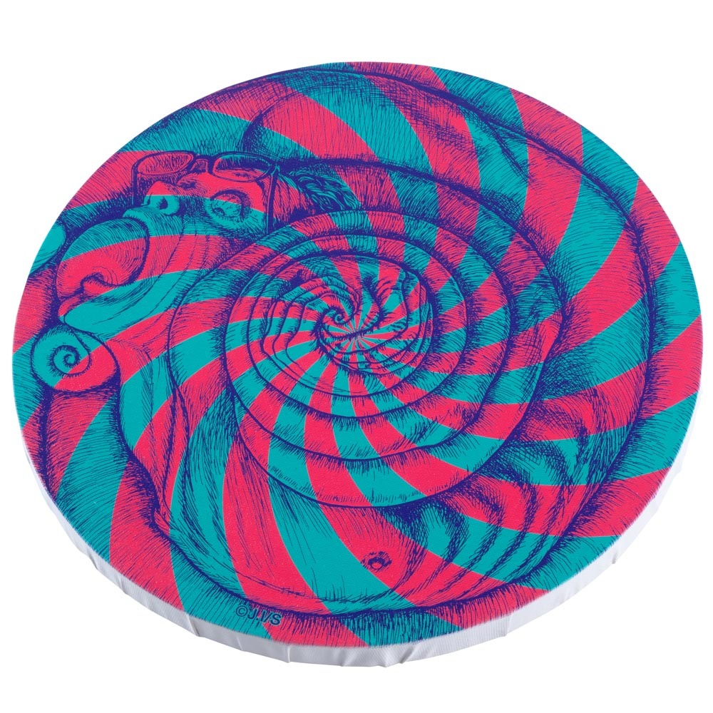 伊藤潤二/うずまき 円形アートボード/ブルー｜墓場の画廊ONLINE STORE