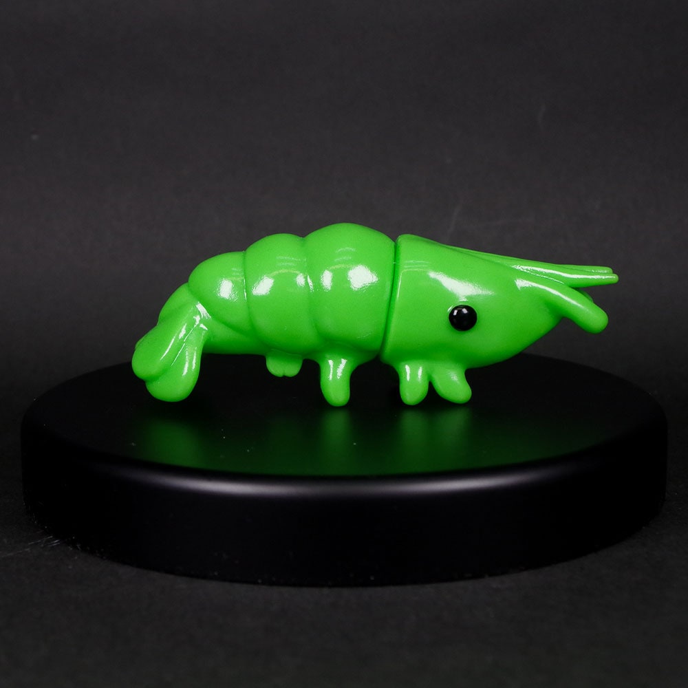 TINY SHOP タイニーショップ/ソフビ/SHRIMP @ WORK/GREEN｜墓場