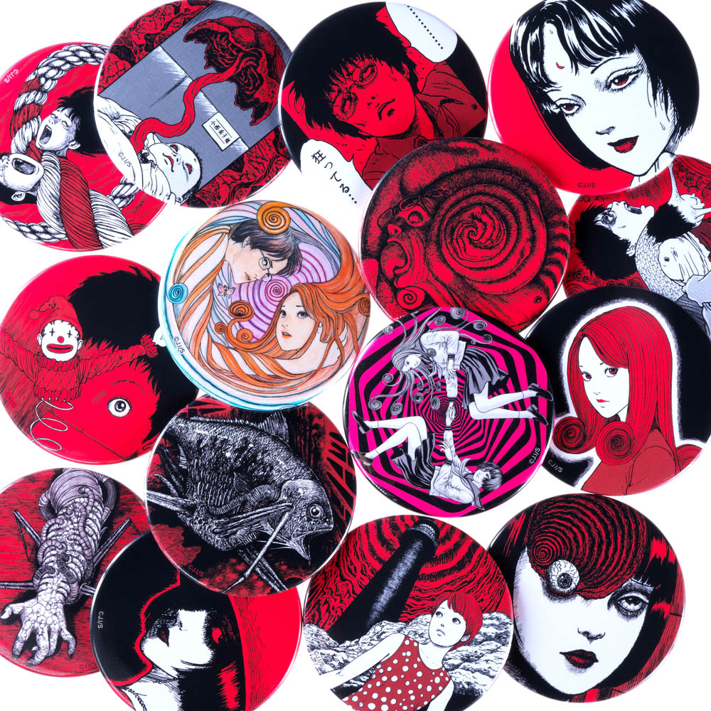 伊藤潤二/うずまき・ギョ ブラインド缶バッジ 全15種(単品販売)｜墓場