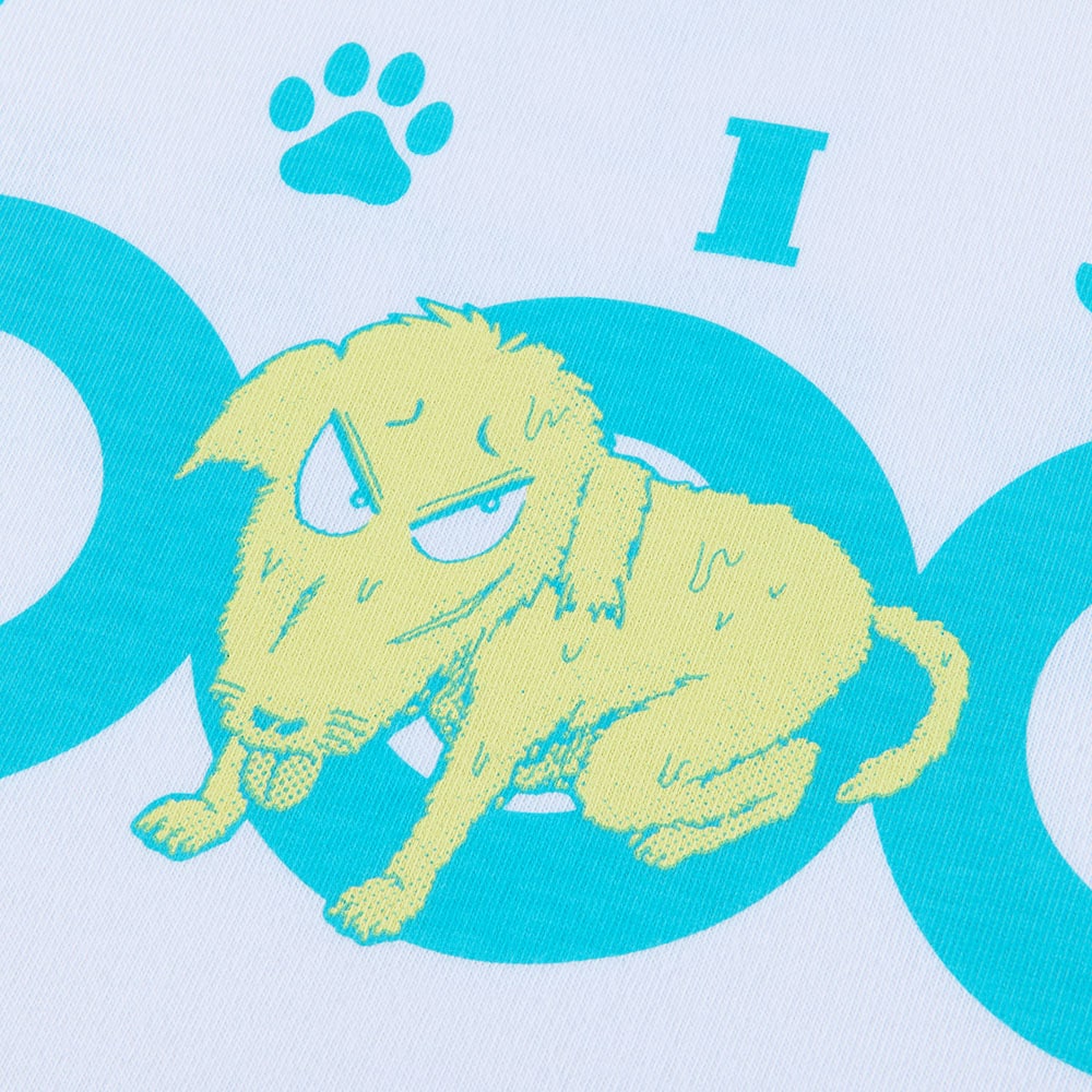 大カイジ展/カイジ犬 Tシャツ/ホワイト｜墓場の画廊ONLINE STORE