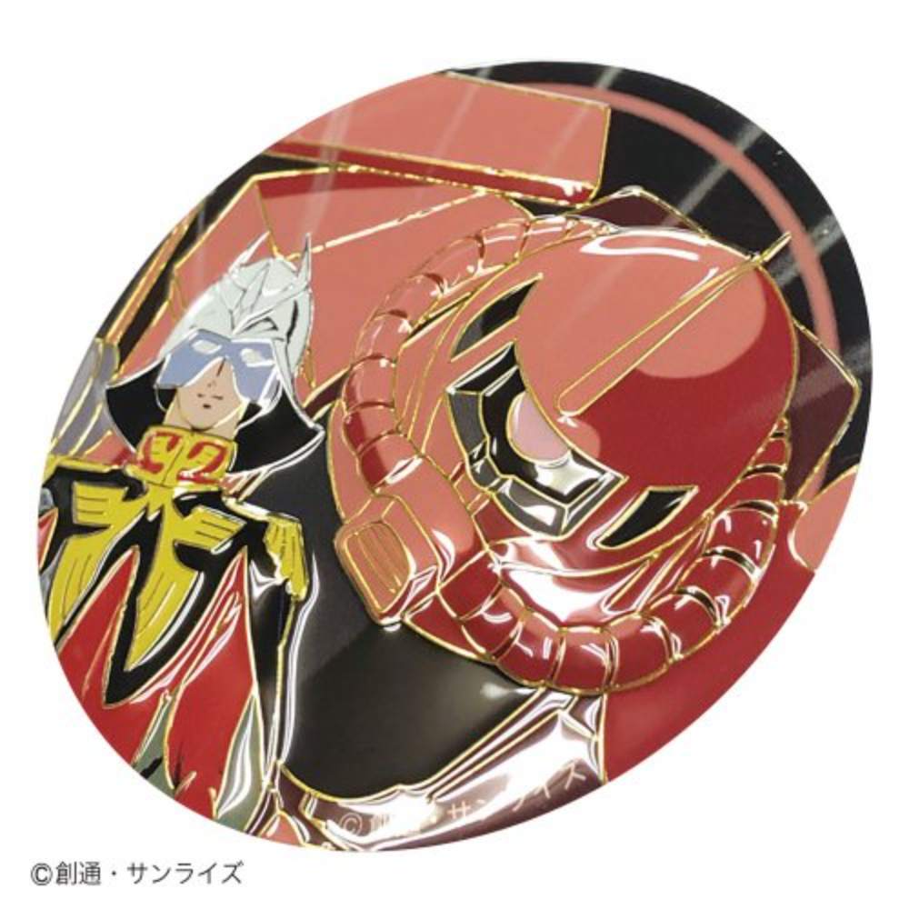 機動戦士ガンダム/彫金メタルアートマグネット シャア＆ザク｜墓場の