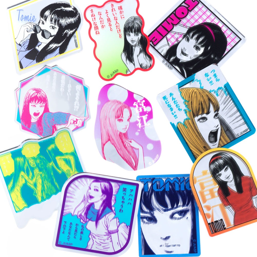 m*2様 プライド　DVD 特製エンブレムステッカー付き 伊藤潤二/富江 ブラインドミラーステッカー 全10種(単品販売)｜墓場の