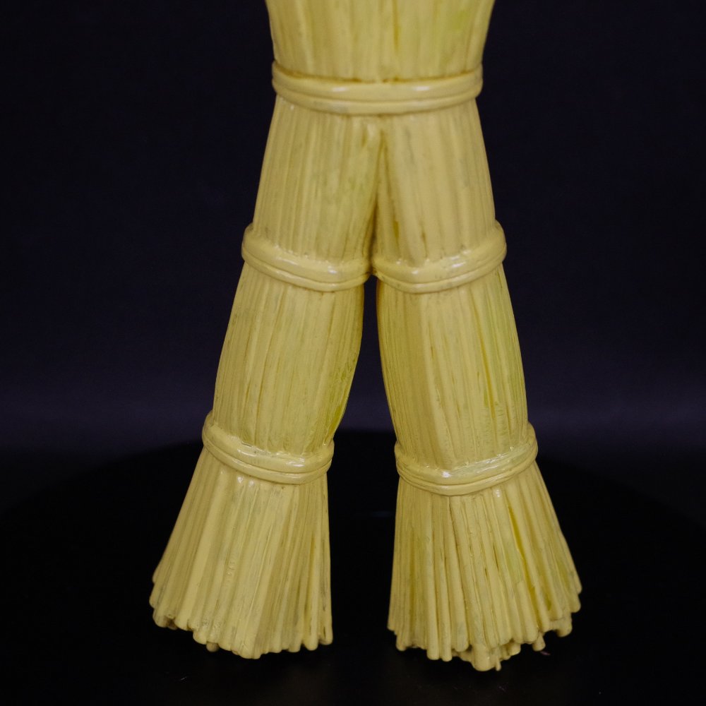 ソフビ/アイモ堂/藁人形ソフビ/蛍光イエロー｜墓場の画廊ONLINE STORE