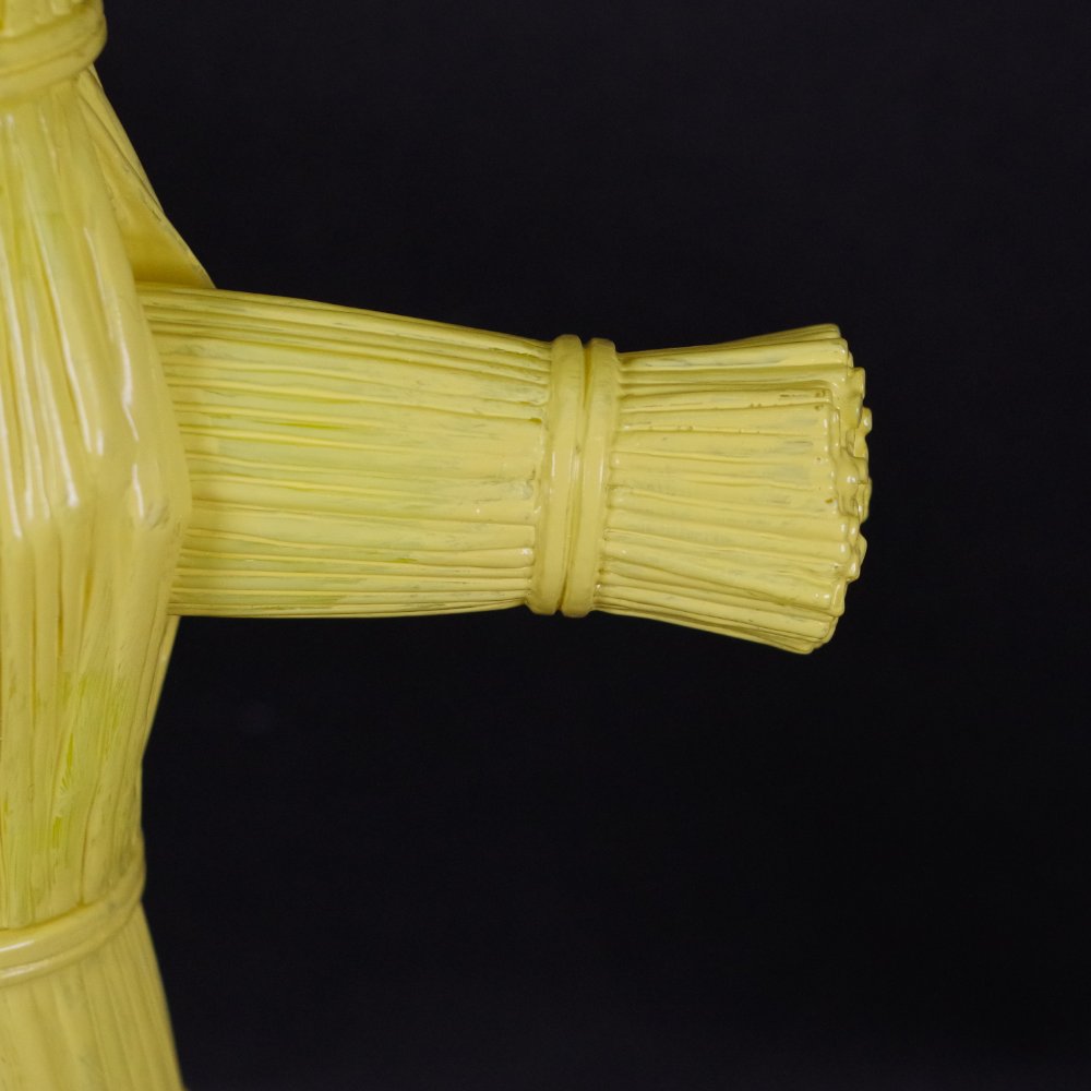 ソフビ/アイモ堂/藁人形ソフビ/蛍光イエロー｜墓場の画廊ONLINE